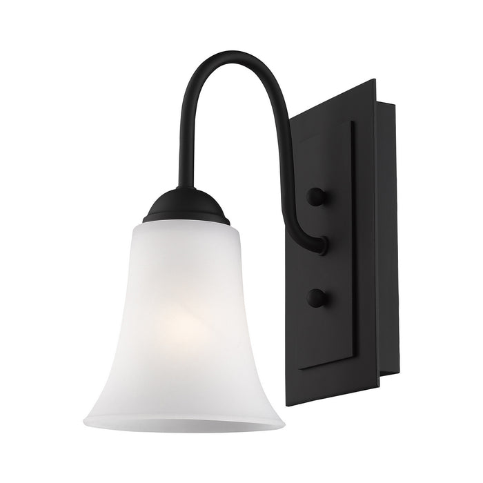 Livex Lighting 6481-04 One Light Wall Sconce, Black