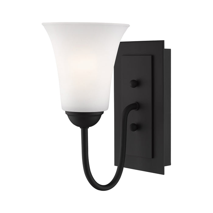 Livex Lighting 6481-04 One Light Wall Sconce, Black