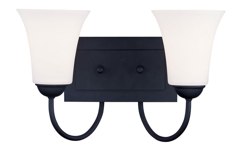 Livex Lighting 6482-04 Two Light Bath Vanity, Black