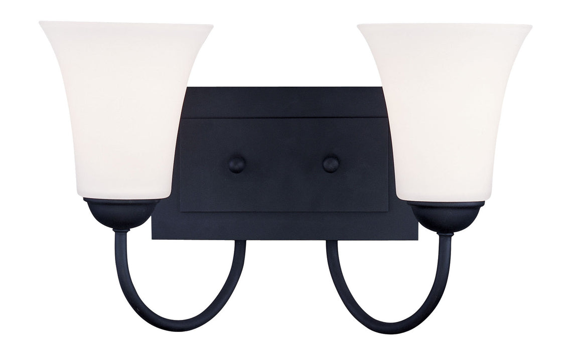 Livex Lighting 6482-04 Two Light Bath Vanity, Black