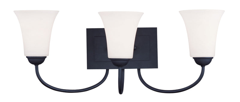 Livex Lighting 6483-04 Three Light Bath Vanity, Black