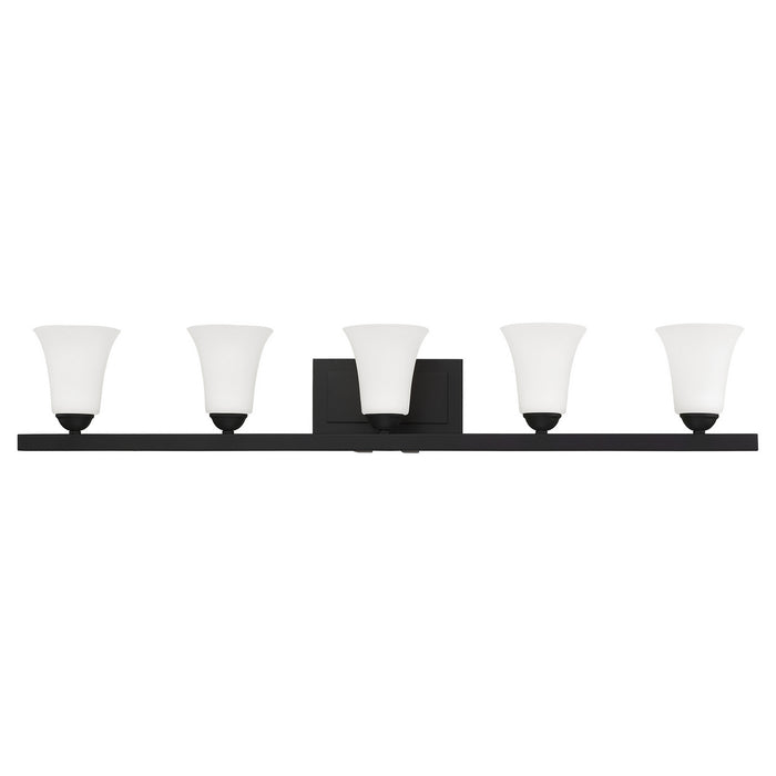 Livex Lighting 6485-04 Five Light Bath Vanity, Black