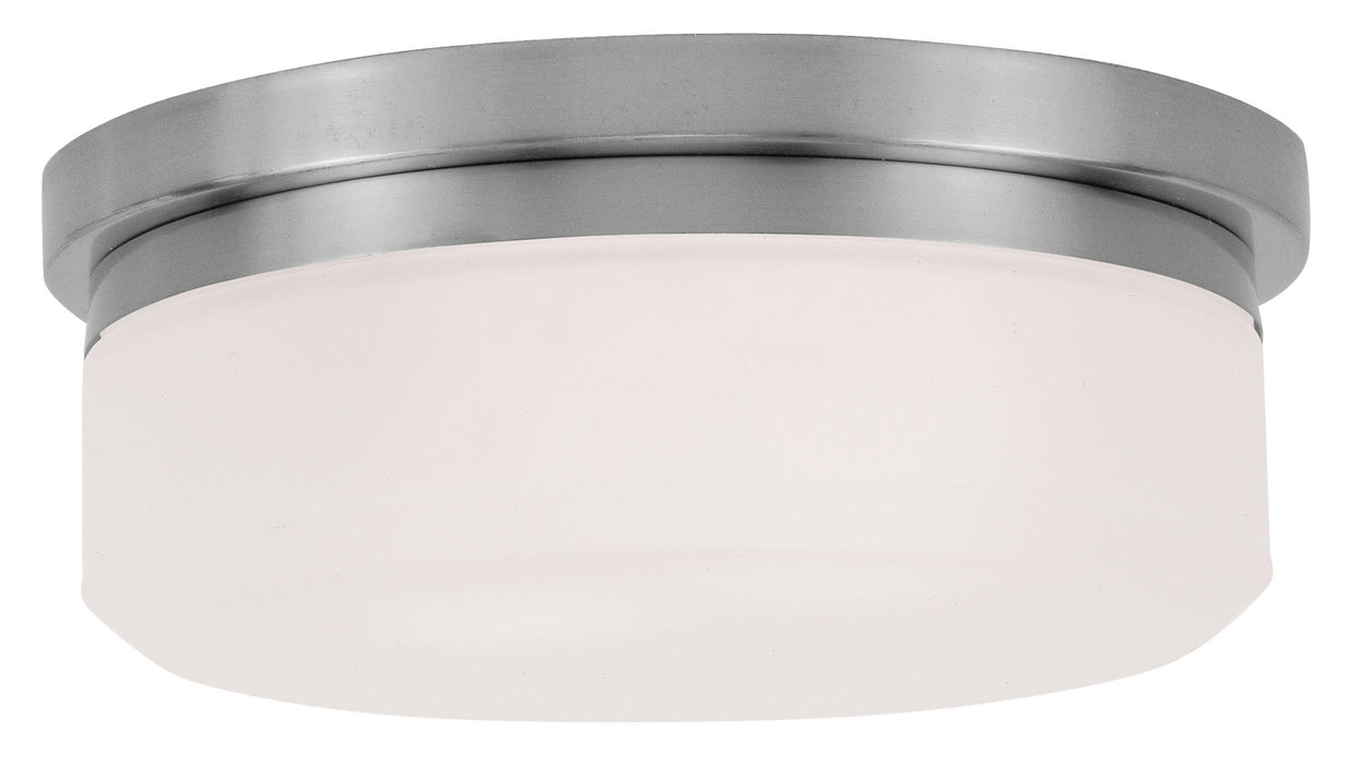 Livex Lighting 7391-91 Two Light Wall Sconce/Ceiling Mount, Brushed Nickel