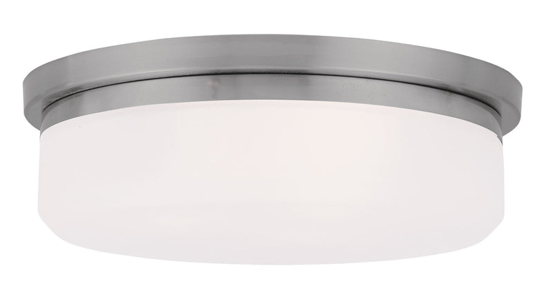Livex Lighting 7392-91 Two Light Wall Sconce/Ceiling Mount, Brushed Nickel