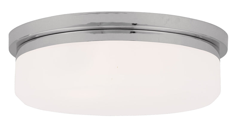 Livex Lighting 7393-05 Three Light Wall Sconce/Ceiling Mount, Polished Chrome