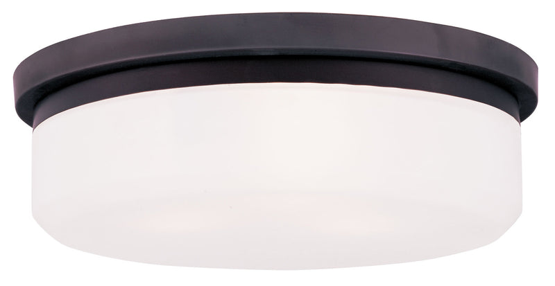 Livex Lighting 7393-07 Three Light Wall Sconce/Ceiling Mount, Bronze