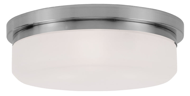 Livex Lighting 7393-91 Three Light Wall Sconce/Ceiling Mount, Brushed Nickel