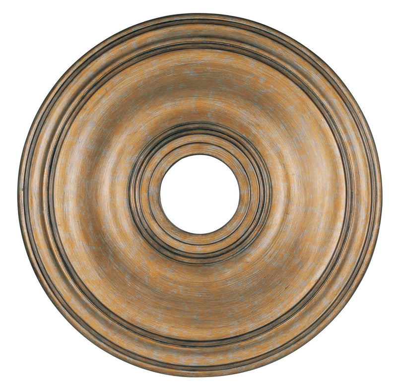 Livex Lighting 8219-48 Ceiling Medallion, Hand Applied Antique Gold Leaf