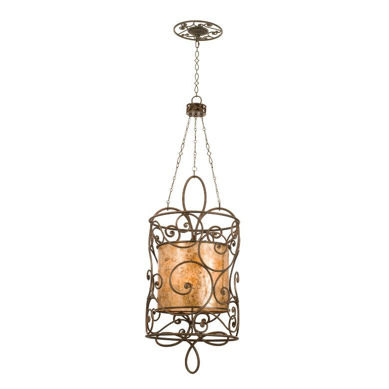 Kalco 5410AC 12 Light Foyer Pendant, Antique Copper