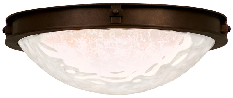 Kalco 5756SZ Two Light Flush Mount, Satin Bronze