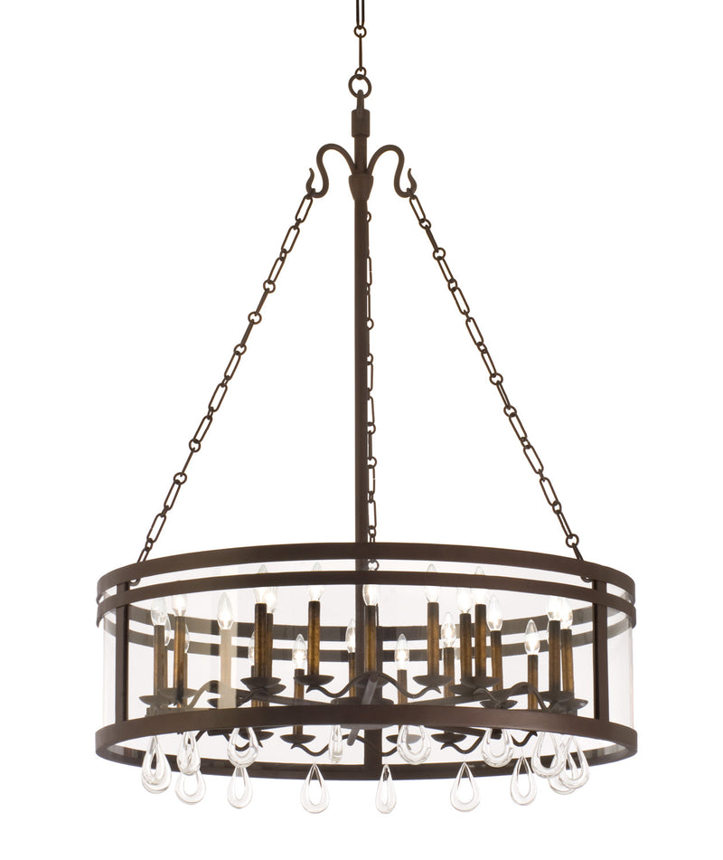 Kalco 5799BZ 24 Light Chandelier, Bronze