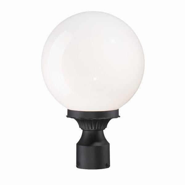 Acclaim Lighting 5267BK/WH One Light Post Mount, Matte Black
