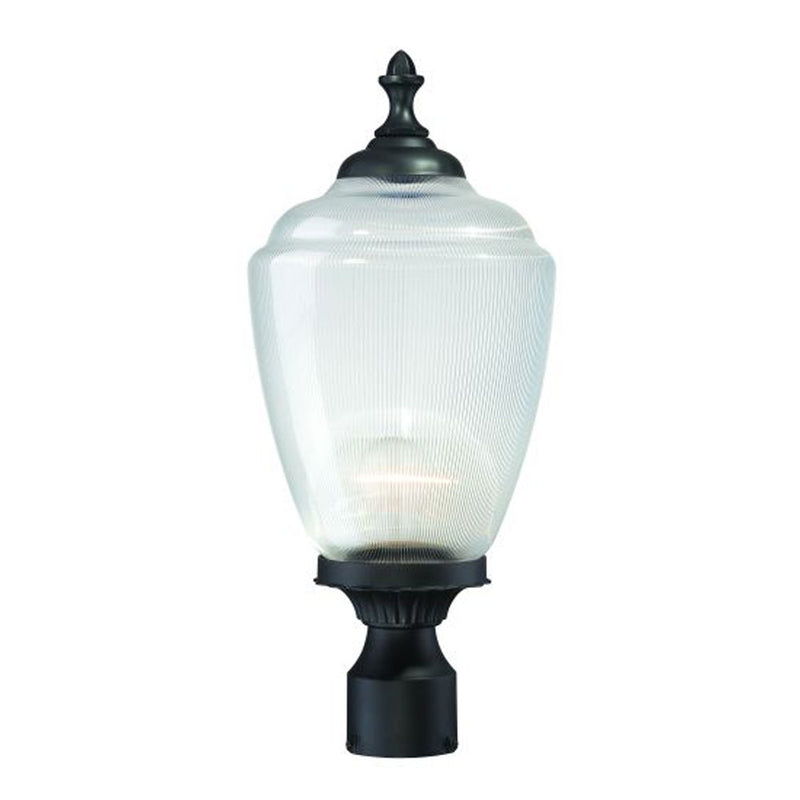 Acclaim Lighting 5367BK/CL One Light Post Mount, Matte Black