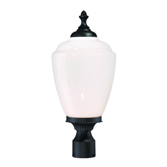 Acclaim Lighting 5367BK/WH One Light Post Mount, Matte Black