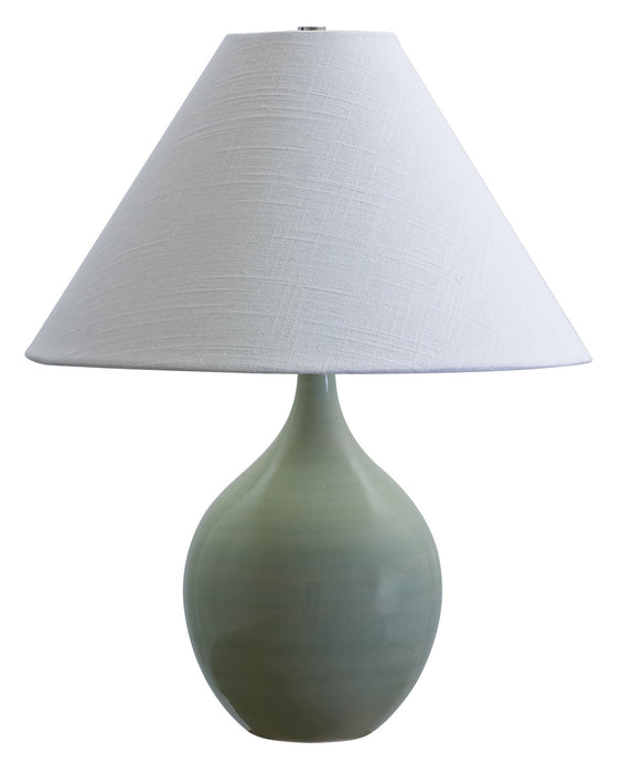 House of Troy GS200-CG One Light Table Lamp, Celadon