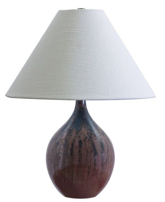 House of Troy GS200-DR One Light Table Lamp, Decorated Red