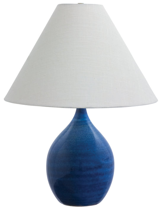 House of Troy GS300-BG One Light Table Lamp, Blue Gloss