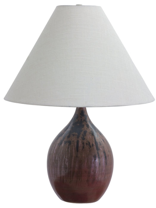 House of Troy GS300-DR One Light Table Lamp, Decorated Red