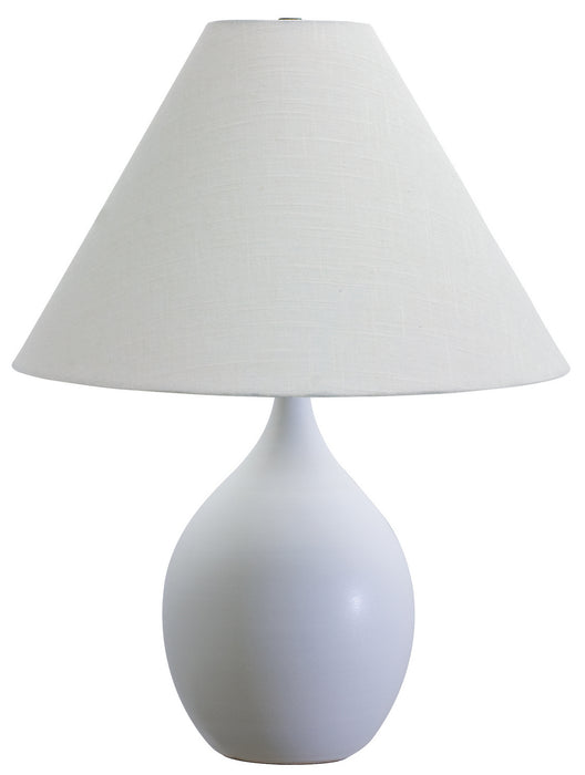 House of Troy GS300-WM One Light Table Lamp, White Matte