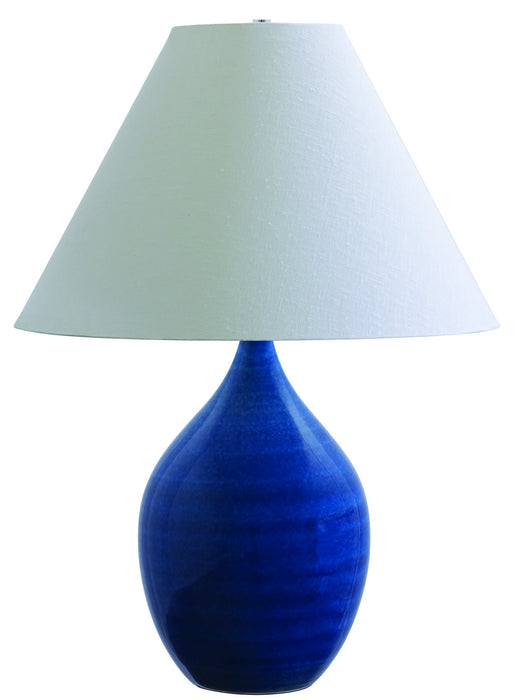 House of Troy GS400-BG One Light Table Lamp, Blue Gloss