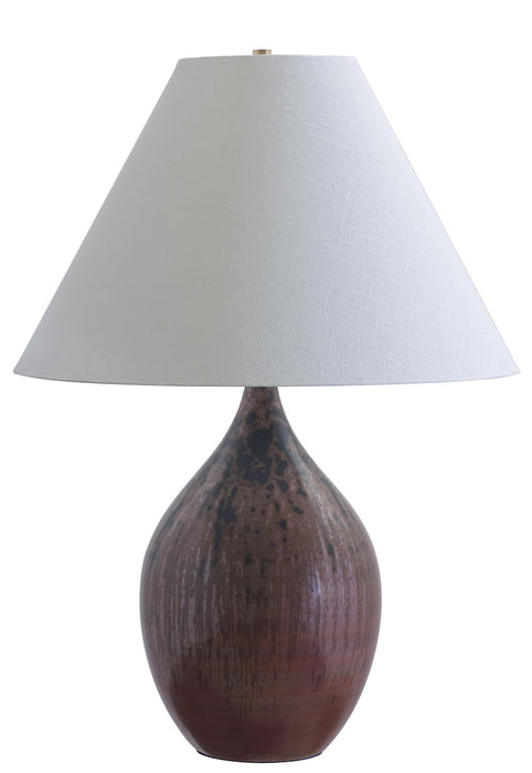 House of Troy GS400-DR One Light Table Lamp, Decorated Red