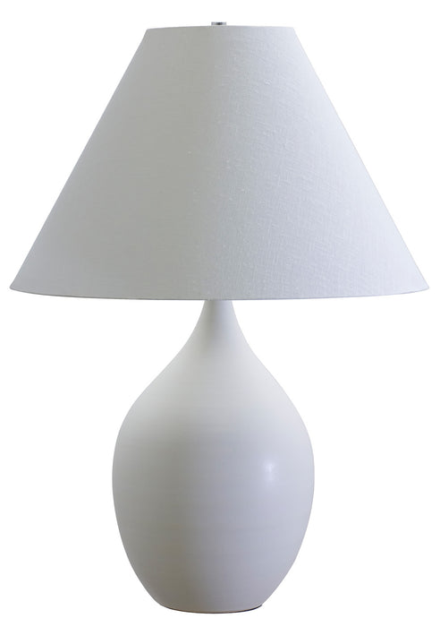House of Troy GS400-WM One Light Table Lamp, White Matte