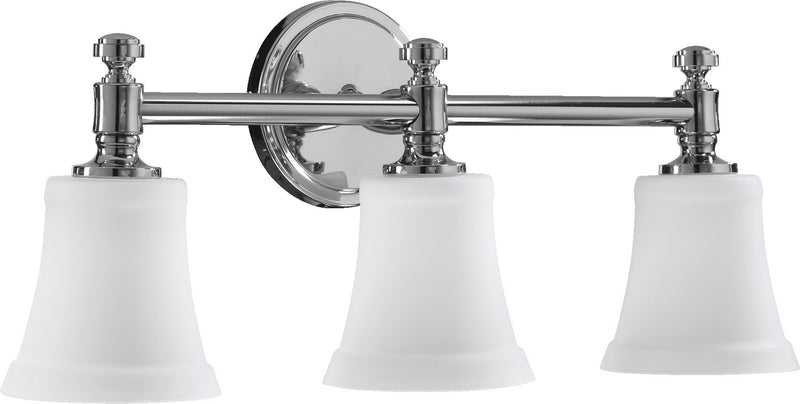 Quorum 5122-3-14 Three Light Vanity Light, Chrome