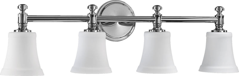 Quorum 5122-4-14 Four Light Vanity Light, Chrome