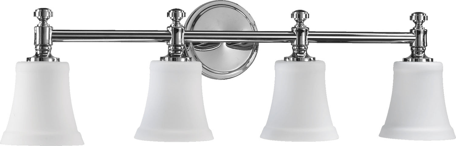 Quorum 5122-4-14 Four Light Vanity Light, Chrome