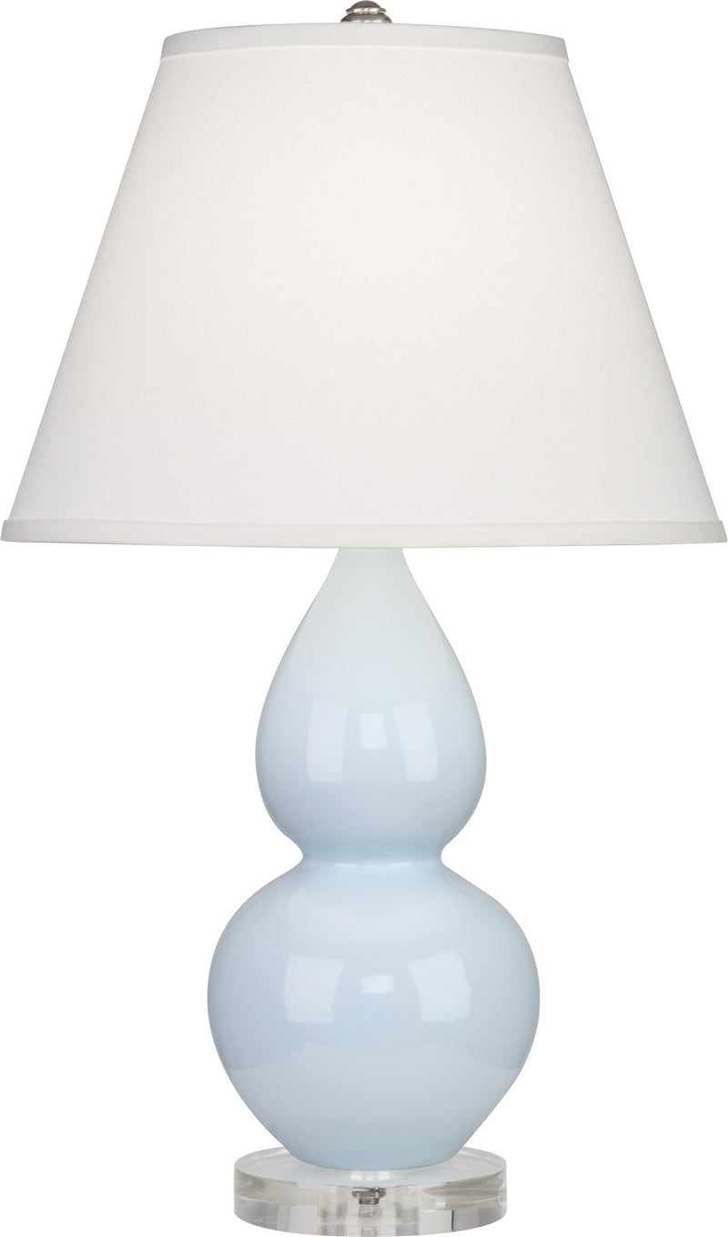 Robert Abbey A696X One Light Accent Lamp, Baby Blue Glazed Ceramic w/Lucite