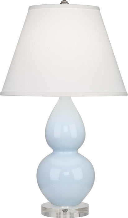 Robert Abbey A696X One Light Accent Lamp, Baby Blue Glazed Ceramic w/Lucite