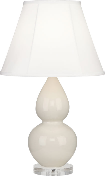 Robert Abbey A776 One Light Accent Lamp, Bone Glazed Ceramic w/Lucite Base