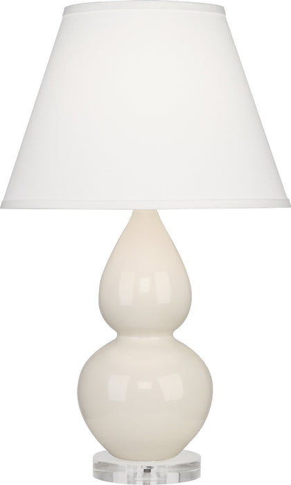 Robert Abbey A776X One Light Accent Lamp, Bone Glazed Ceramic w/Lucite