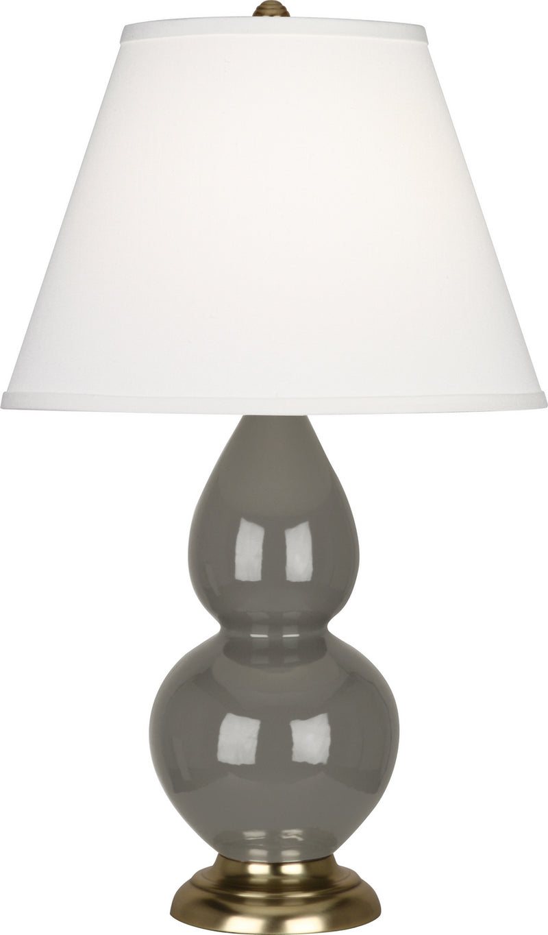 Robert Abbey CR10X One Light Accent Lamp, Ash Glazed Ceramic w/Antique Brassed