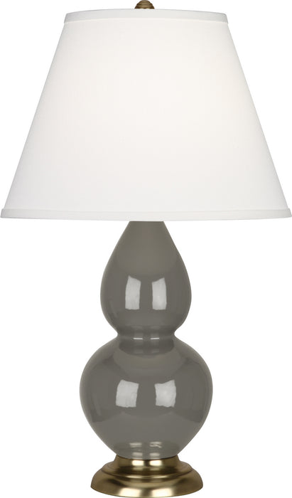 Robert Abbey CR10X One Light Accent Lamp, Ash Glazed Ceramic w/Antique Brassed