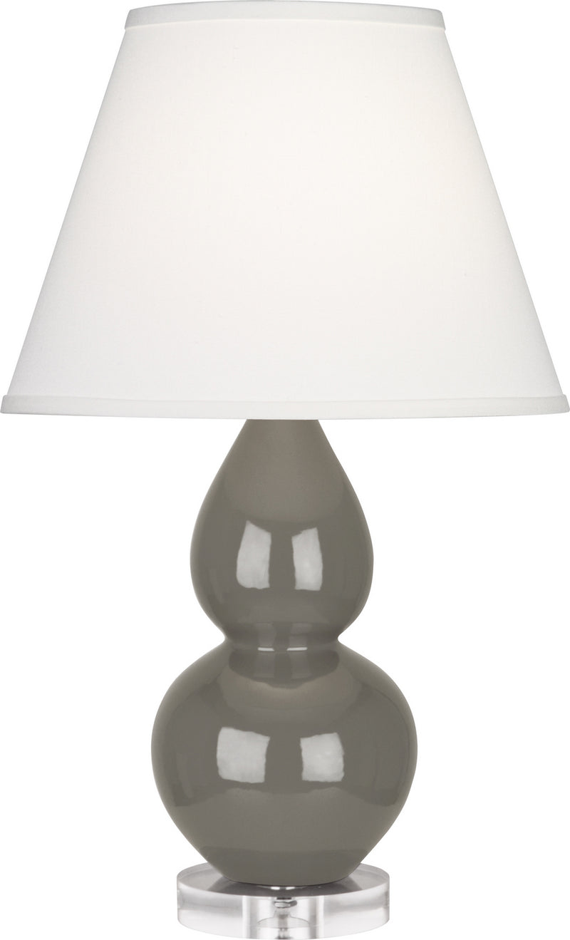 Robert Abbey CR13X One Light Accent Lamp, Ash Glazed Ceramic w/Lucite