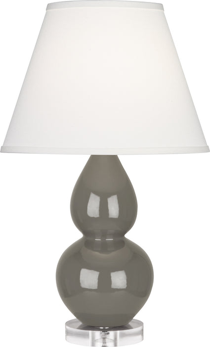 Robert Abbey CR13X One Light Accent Lamp, Ash Glazed Ceramic w/Lucite