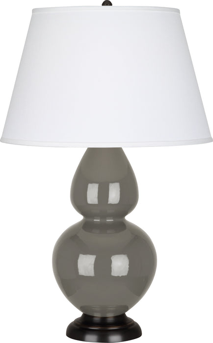 Robert Abbey CR21X One Light Table Lamp, Ash Glazed Ceramic w/Deep Patina Bronzeed