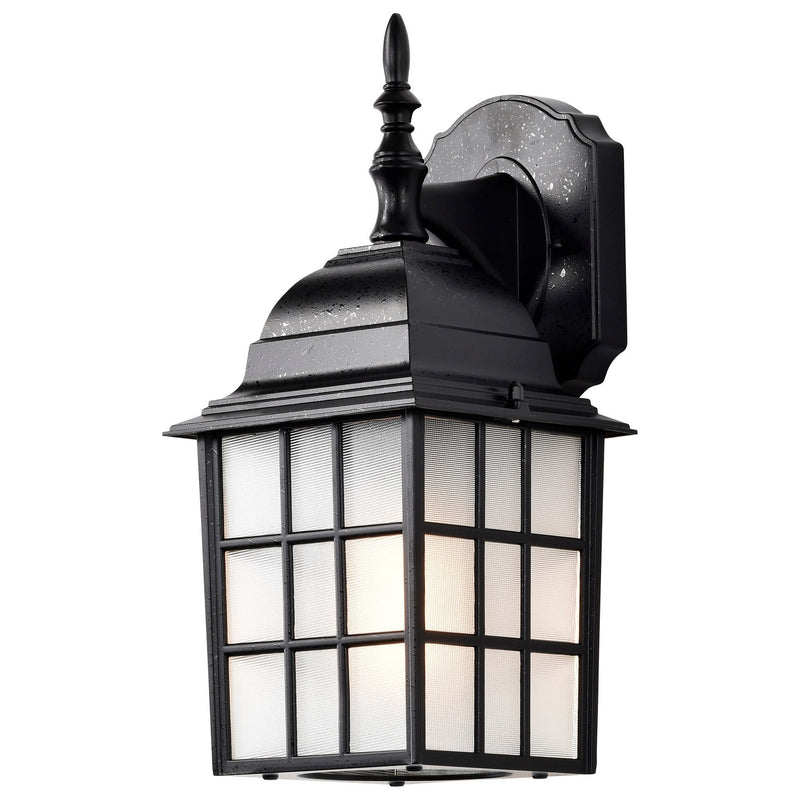 Nuvo Lighting 60-4906 One Light Wall Lantern, Textured Black
