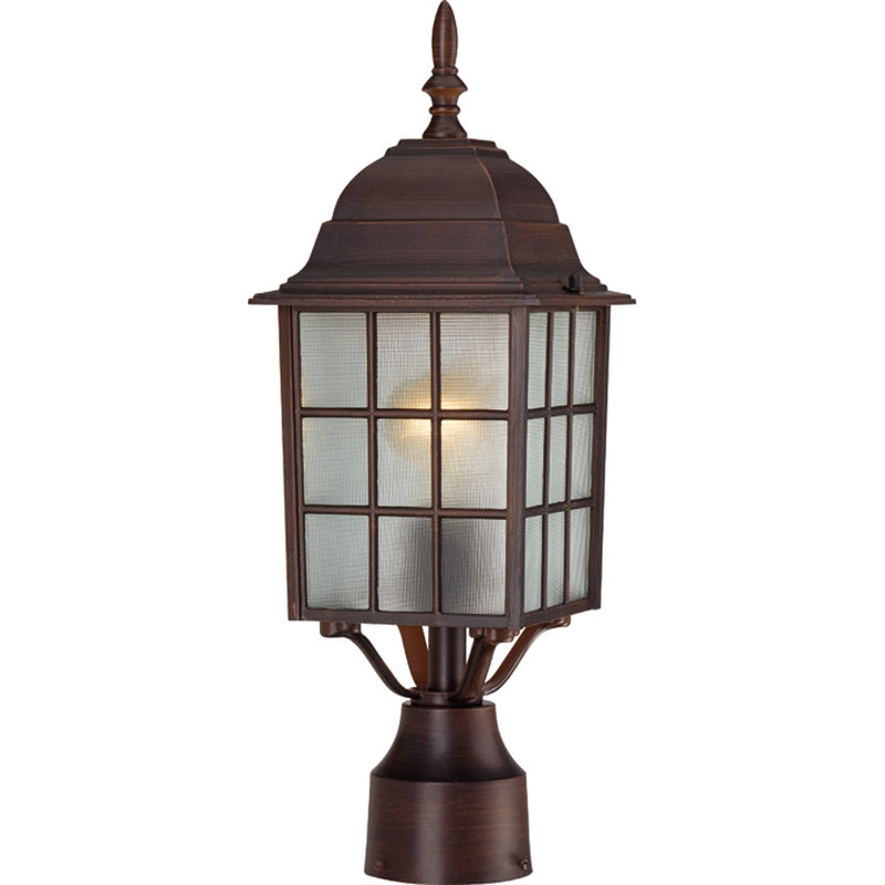 Nuvo Lighting 60-4908 One Light Post Lantern, Rustic Bronze