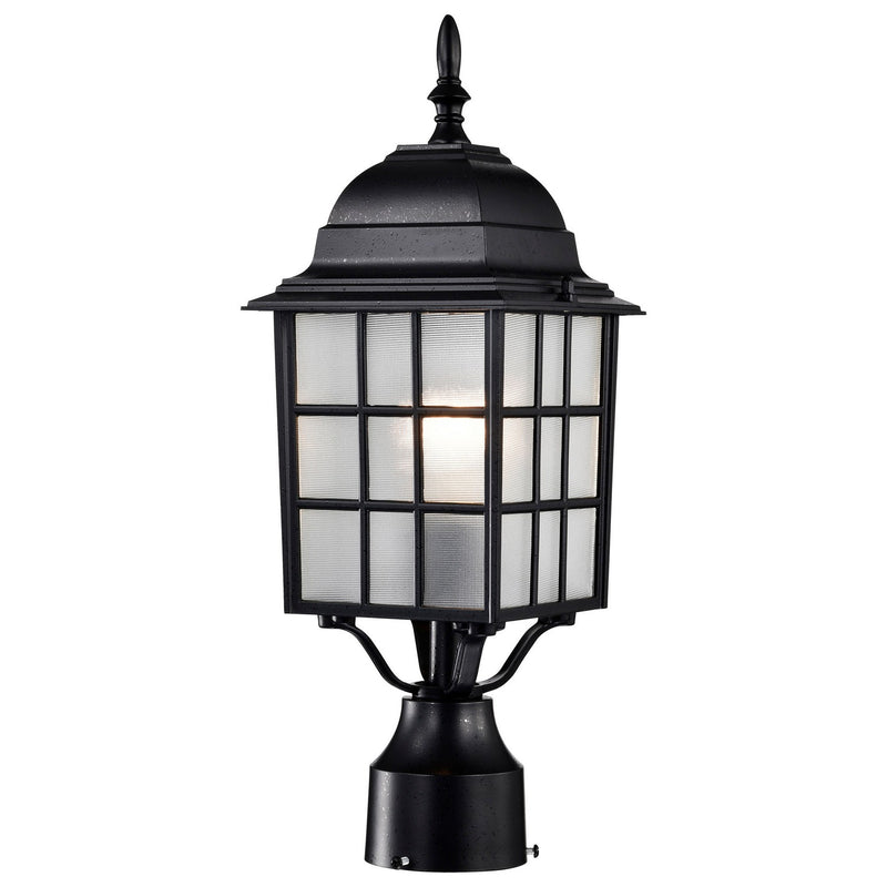 Nuvo Lighting 60-4909 One Light Post Lantern, Textured Black