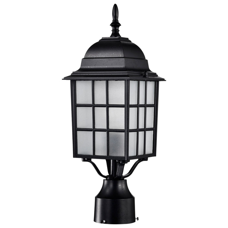 Nuvo Lighting 60-4909 One Light Post Lantern, Textured Black