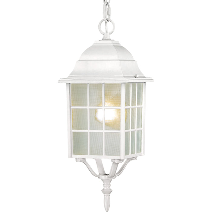 Nuvo Lighting 60-4911 One Light Hanging Lantern, White