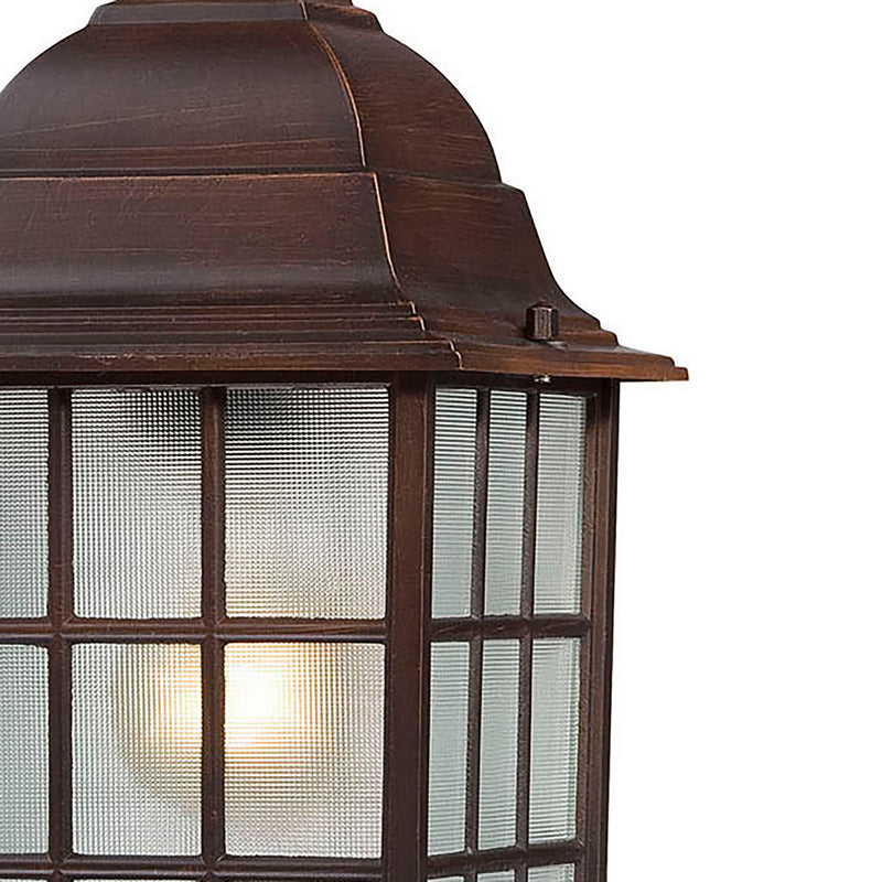 Nuvo Lighting 60-4912 One Light Hanging Lantern, Rustic Bronze
