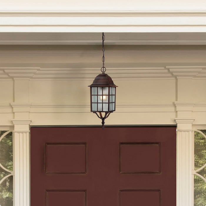 Nuvo Lighting 60-4912 One Light Hanging Lantern, Rustic Bronze