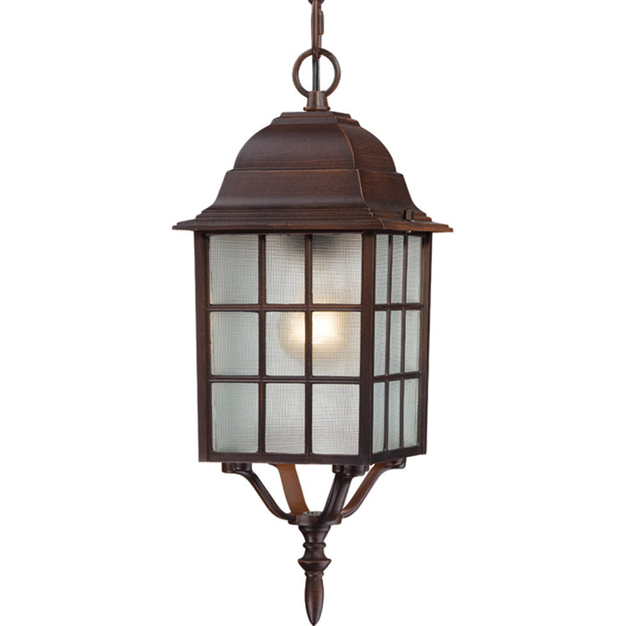 Nuvo Lighting 60-4912 One Light Hanging Lantern, Rustic Bronze