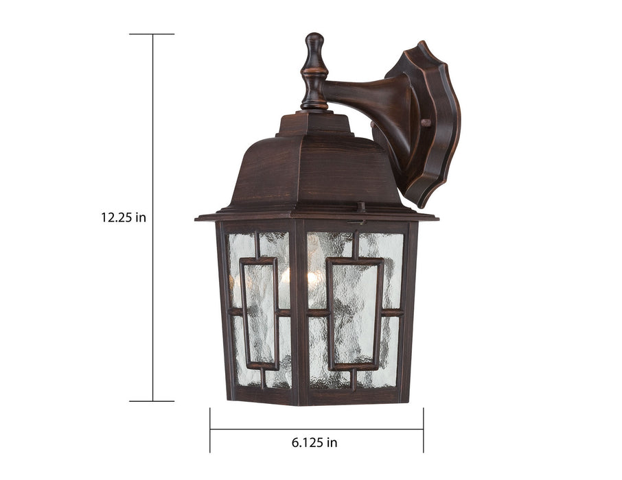 Nuvo Lighting 60-4922 One Light Wall Lantern, Rustic Bronze