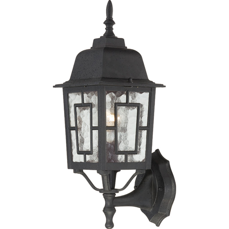 Nuvo Lighting 60-4926 One Light Wall Lantern, Textured Black