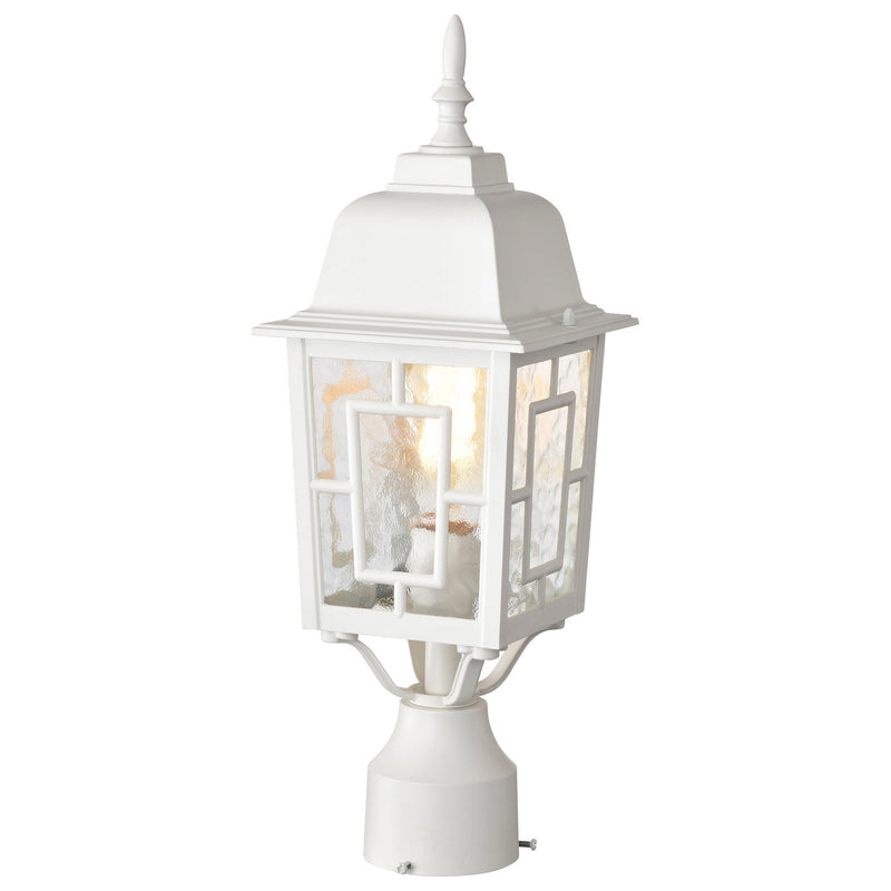 Nuvo Lighting 60-4927 One Light Post Lantern, White