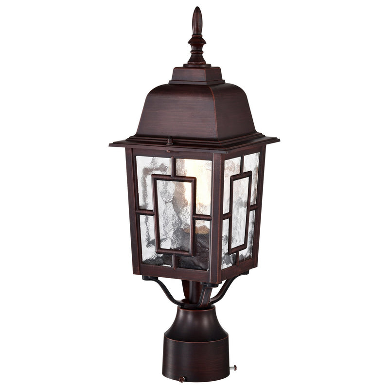 Nuvo Lighting 60-4928 One Light Post Lantern, Rustic Bronze
